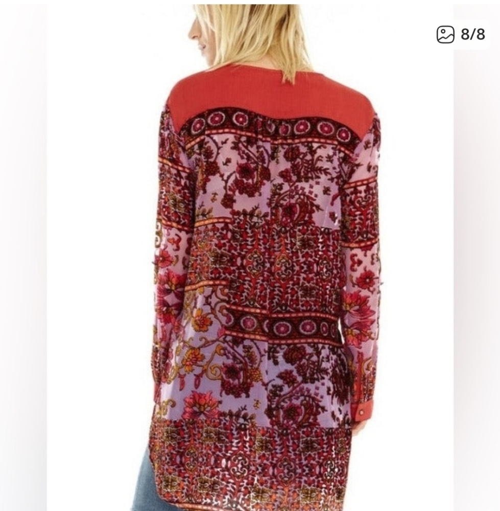 Aratta burnout velvet top l - Picture 2 of 6